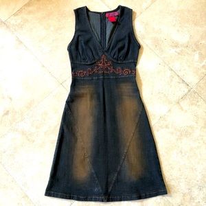 Hot Kiss Dark Denim Dress, Size XS